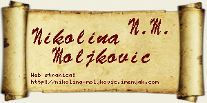 Nikolina Moljković vizit kartica